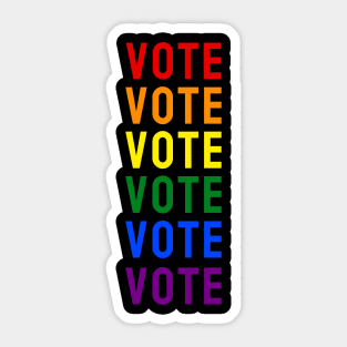 Vote LGBTQ+ Style, Vote for American President 2020 Sticker